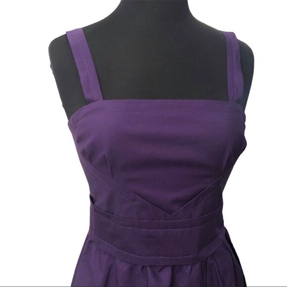 Marc by Marc Jacobs Fiona Purple Cotton Bubble Hem Dress Size 6 - Picture 7 of 16